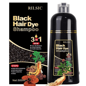 RILSIC Šampon pro barvení vlasů Black 500ml