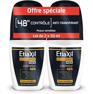 Etiaxil Anti-perspirant pro muže Control 48H, 2x50ml