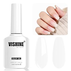 Vishine mléčně bílý gelový lak na nehty - 16 ml M090