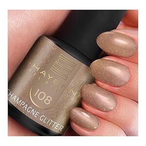 SHAYENNE Shellac gel lak na nehty 15ml,108 Champagne Glitter