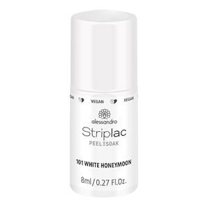 alessandro Striplac Peel or Soak 101 White Honeymoon 8ml