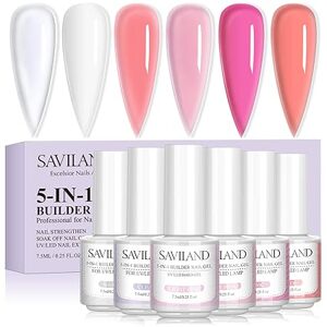 Saviland Builder Gel na nehty v lahvičce – 6x7,5ml