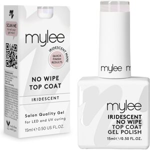 Mylee, My gel,Iridescent Top coat pro UV a LED lampy, 15 ml