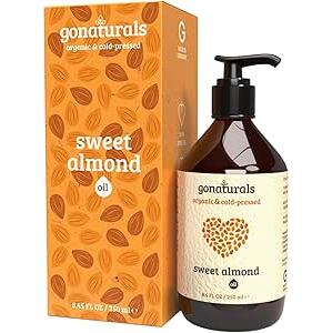 Gonaturals GONATURALS® Organický sladký mandlový olej pro pleť, vlasy a tělo 250ml