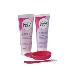 Veet Expert Zesvětlující krém na obličej a tělo Veet - 2 lahvičky po 75 ml Bez krabičky