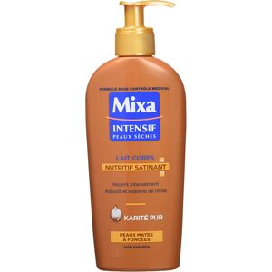 Mixa tělové mléko pro suchou pokožku Satin s bambuckým máslem pro tmavou pokožku 250 ml