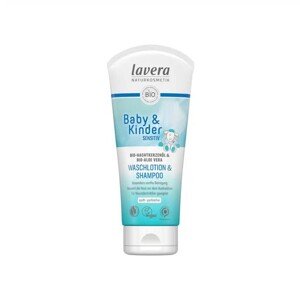 Lavera Mycí mléko a šampon pro děti a kojence Sensitive, 200 ml