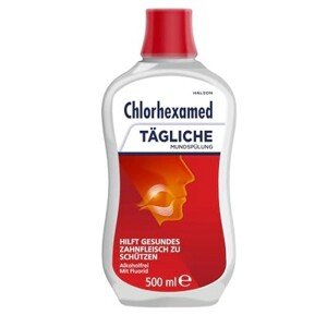 Chlorhexamed Denní ústní voda, 500 ml pro každodenní péči, antibakteriální
