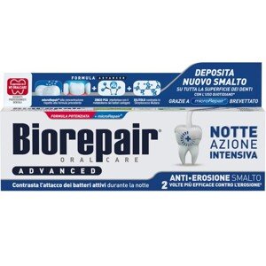 BIOREPAIR ADVANCED NOČNÍ ZUBNÍ PASTA S INTENZIVNÍM PŮSOBENÍM PROTI EROZNÍ SKLOVINY 75 ML (Bez krabice)