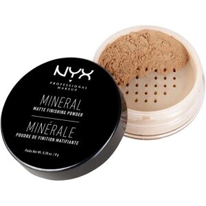 NYX Professional Makeup Minerální zušlechťující pudr, sypký formát Středně tmavý/tmavý 8 g