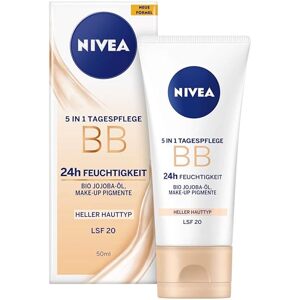 NIVEA BB 5v1 denní krém 24h hydratace 50ml světlý typ pleti