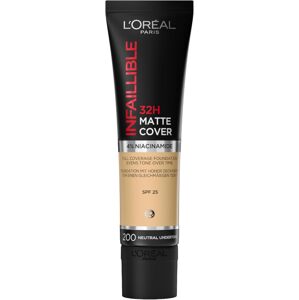 L'Oréal Paris Infallible 32H, Matný krycí základ, 200 golden sand