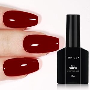 TOMICCA Gel Nail Polish Wine Red 18, 15 ml