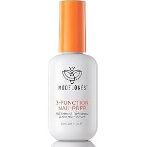 Modelones 3-in-1 Nail Prep, Nail Dehydrator, Primer & Nourishment, 15ml