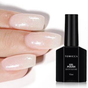 TOMICCA Bílý růžový gelový lak na nehty GB64, 15ml