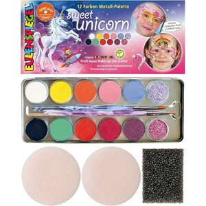 Eulenspiegel - Paleta pro malování na obličej Sweet Unicorn 12 fareb