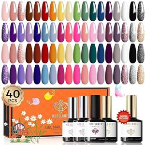 Modelones UV sada laků na nehty 40x7ml