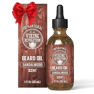 Viking Revolution Sandalwood Beard Oil for Men - Přírodní pánský olej na vousy 30ml