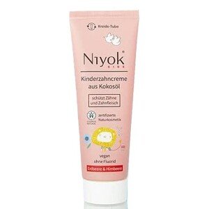 Niyok Dětská zubní pasta Jahoda & Malina bez fluoridu , 75 ml