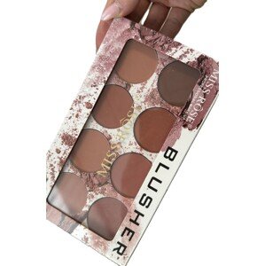 Miss Rose 8 Colours Blush Blusher Powder Palette Kosmetický make-up na obličej