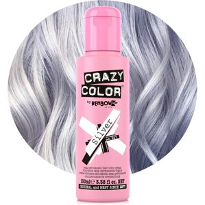 Crazy Color Polopermanentní barva na vlasy Silver 027 - 100 ml