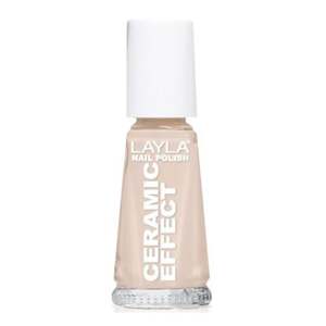 Layla Nail Polish, lak na nehty Ceramic Effect, odstín 002 White peach, 10 ml