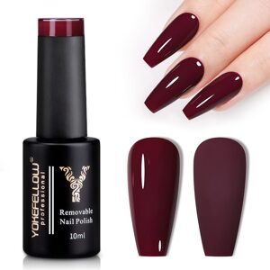 YOKE FELLOW Gel Nail Polish 10ml AB008 Red brown