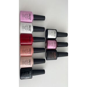 Elite99 Sada gelových laků na nehty 6 ks 7,3ml+base coat,top coat+matte