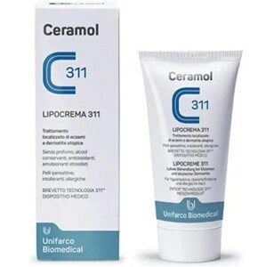 Ceramol Lipocrema 311 krém pro léčbu ekzémů a dermatitid 100 ml