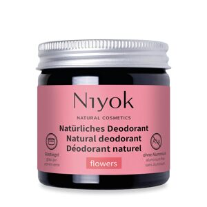 Niyok 2 v 1 antiperspirant deodorant krém „Flowers“ 40 ml
