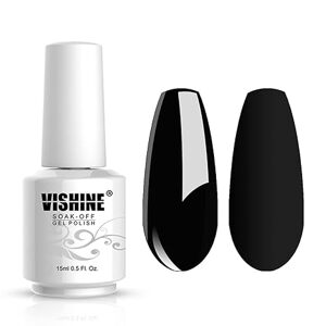 Vishine Vishine- UV gel lak Black (687), 8ml