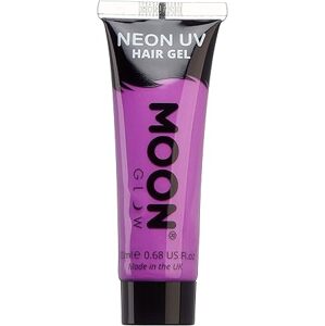 Moon Glow - Neonový UV gel - 20 ml intenzivní fialová - Dočasná barva na vlasy