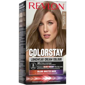 Revlon Colorstay Longwear Permanent krémová barva 7.1 Dark Ash Blond