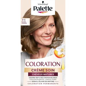 Schwarzkopf Palette COLORATION, permanentní barva na vlasy 7-1 popelavá BLOND