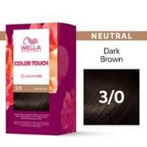 Wella Professionals Color Touch  Kits 3/0 Dark Brown -  Tmavě hnědá 130ml