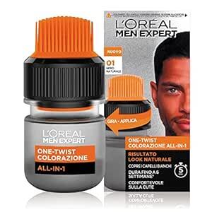 L'Oréal MEN EXPERT One Twist Colorazione Uomo 01 Nero Naturale  Přírodní černá