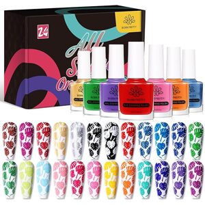 Born Pretty - sada pro razítkování nehtů 24x10ml (pouze laky)