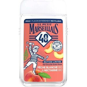 Le Petit Marseillais sprchový gel Bio bílá broskev bio nektarinka 250 ml