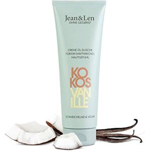 Jean&Len Jean & Len Cream Oil Shower Coconut & Vanilla veganský sprchový gel, 250 ml
