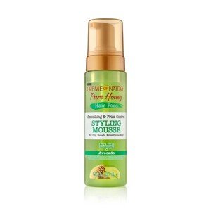 CREMEofNATURE Creme of Nature Pure Honey Hair Food Med + avokádo Stylingová pěna na vlasy 207ml