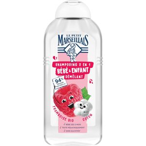 Le Petit Marseillais Šampon 2 v 1 pro kojence a děti, organický malinový a bavlněný (300 ml)