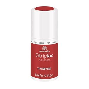alessandro Striplac Peel or Soak lak na nehty - 123 Ruby Red 8ml