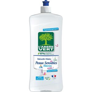 L’Arbre Vert L'Arbre Vert prostředek na ruční mytí nádobí pro citlivou pokožku a také dětské lahvičky 750 ml