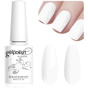 Vishine Vishine, Gel lak na nehty, odstín L046 Francouzská bílá, 8 ml