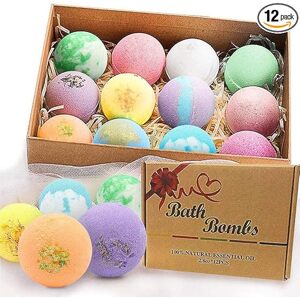 BOENFU Bomby do koupele Dárková sada 2,8 OZ*12 KS Organické přírodní esenciální oleje