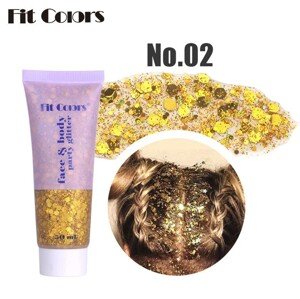 FIT COLORS Fit colors, Body Glitter, třpytky na tělo-02, 50ml