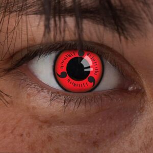 Aricona Sharingan Naruto Kontaktní čočky červené 1 pár