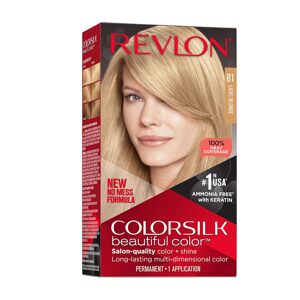 Revlon Colorsilk beautiful color Permanentní barva na vlasy s keratinem, bez amoniaku, 81 Light Blond