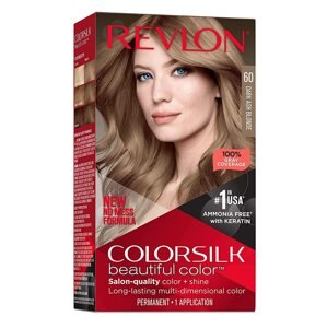 Revlon Colorsilk beautiful color Permanentní barva na vlasy s keratinem, bez amoniaku, 60 DARK ASH BLONDE