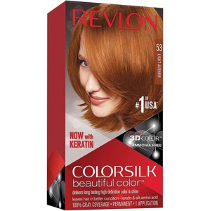 Revlon Colorsilk beautiful color Permanentní barva na vlasy s keratinem, bez amoniaku, 53 Light Auburn